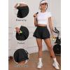 imageANRABESS Womens Workout Running Shorts 2 in 1 Flowy High Waisted Athletic Loose Short 2025 Cute Tennis Skorts with a PocketBlack