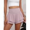 imageANRABESS Womens Workout Running Shorts 2 in 1 Flowy High Waisted Athletic Loose Short 2025 Cute Tennis Skorts with a PocketLight Pink