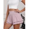 imageANRABESS Womens Workout Running Shorts 2 in 1 Flowy High Waisted Athletic Loose Short 2025 Cute Tennis Skorts with a PocketLight Pink