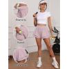 imageANRABESS Womens Workout Running Shorts 2 in 1 Flowy High Waisted Athletic Loose Short 2025 Cute Tennis Skorts with a PocketLight Pink