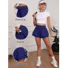 imageANRABESS Womens Workout Running Shorts 2 in 1 Flowy High Waisted Athletic Loose Short 2025 Cute Tennis Skorts with a PocketNavy Blue