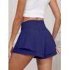 imageANRABESS Womens Workout Running Shorts 2 in 1 Flowy High Waisted Athletic Loose Short 2025 Cute Tennis Skorts with a PocketNavy Blue