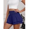 imageANRABESS Womens Workout Running Shorts 2 in 1 Flowy High Waisted Athletic Loose Short 2025 Cute Tennis Skorts with a PocketNavy Blue