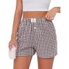 Brown White Plaid