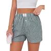 Deep Green White Plaid