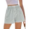 Green White Stripe
