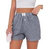 Navy Blue White Plaid