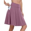 imageANRABESS Women Knee Length Tennis Golf Skorts Skirts Summer High Waisted Athletic Skirt Casual Travel Builtin Shorts ClothesDeep Purple