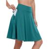 imageANRABESS Women Knee Length Tennis Golf Skorts Skirts Summer High Waisted Athletic Skirt Casual Travel Builtin Shorts ClothesGreen