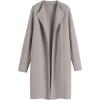 imageANRABESS Womens Long Cardigans Sweater 2025 Fall Casual Lapel Open Front Knit Warm Wool Coatigan Oversized Jacket CoatGrey Khaki