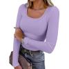 imageANRABESS Womens Long Sleeve Tops Casual Scoop Neck Ribbed Knit TShirt Slim Fitted Basic Tee Shirts 2025 Fall Trendy ClothesLight Purple