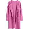 imageANRABESS Womens Open Front Knit Lightweight Cardigan Casual Long Coatigan Sweater Lady Jacket Coat 2025 Fall OuterwearRose