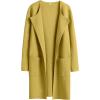 imageANRABESS Womens Open Front Knit Lightweight Cardigan Casual Long Coatigan Sweater Lady Jacket Coat 2025 Fall OuterwearYellow