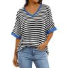 Striped Black White