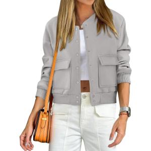 imageANRABESS Women Cropped Bomber Jacket 2025 Fashion Casual Trendy Varsity Y2k JacketsGrey