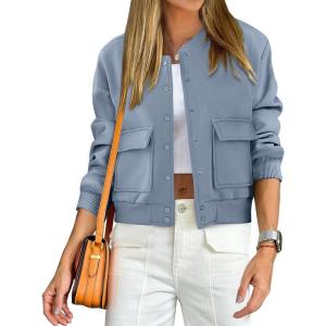 imageANRABESS Women Cropped Bomber Jacket 2025 Fashion Casual Trendy Varsity Y2k JacketsGrey Blue