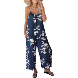imageANRABESS Women Summer Casual Sleeveless Spaghetti Strap Boho Wide Leg Jumpsuits Rompers Dressy 2025 Trendy Outfits ClothesBlue Floral