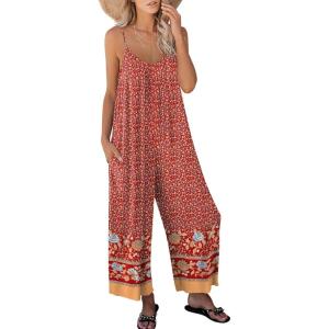 imageANRABESS Women Summer Casual Sleeveless Spaghetti Strap Boho Wide Leg Jumpsuits Rompers Dressy 2025 Trendy Outfits ClothesFloral Red