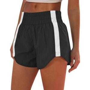 imageANRABESS Womens Running Shorts Quick Dry High Waisted Summer Athletic Workout Tennis Shorts Gym Sporty Lightweight ShortsBlack