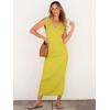 imageANRABESS 2 Piece Sweater Skirt Sets for Women Sleeveless V Neck Ribbed Vest Tops Knits Casual Midi Dresses 2025 Summer OutfitLemon Yellow