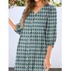 imageANRABESS Boho Maxi Dresses for Women Summer Puff Sleeve V Neck Flowy Long Casual Dress with Pockets 2025 Vacation OutfitsFloral Dark Green