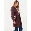 imageANRABESS Cardigan Sweater for Women Casual 2025 Fall Fashion Coat Long Sleeve Open Front Knit Coatigan OutwearBurgundy
