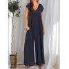 imageANRABESS Jumpsuits for Women 2025 Summer Casual Loose Cap Sleeve Crewneck Wide Leg Rompers Jumper One Piece Beach OutfitsNavy Blue