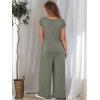 imageANRABESS Jumpsuits for Women 2025 Summer Casual Loose Cap Sleeve Crewneck Wide Leg Rompers Jumper One Piece Beach OutfitsOlive
