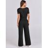 imageANRABESS Jumpsuits for Women Casual Summer 2025 Short Sleeve Loose Wide leg Pants Dressy Romper Jumpers One Piece OutfitsBlack