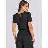 imageANRABESS Jumpsuits for Women Casual Summer 2025 Short Sleeve Loose Wide leg Pants Dressy Romper Jumpers One Piece OutfitsBlack