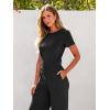 imageANRABESS Jumpsuits for Women Casual Summer 2025 Short Sleeve Loose Wide leg Pants Dressy Romper Jumpers One Piece OutfitsBlack