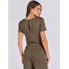 imageANRABESS Jumpsuits for Women Casual Summer 2025 Short Sleeve Loose Wide leg Pants Dressy Romper Jumpers One Piece OutfitsCoffee