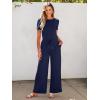 imageANRABESS Jumpsuits for Women Casual Summer 2025 Short Sleeve Loose Wide leg Pants Dressy Romper Jumpers One Piece OutfitsNavy Blue
