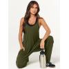 imageANRABESS Jumpsuits for Women Casual Summer Overalls Sleeveless Spaghetti Strap Romper Jumpers Trendy Beach Vacation OutfitsArmy Green