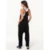imageANRABESS Jumpsuits for Women Casual Summer Overalls Sleeveless Spaghetti Strap Romper Jumpers Trendy Beach Vacation OutfitsBlack
