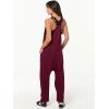 imageANRABESS Jumpsuits for Women Casual Summer Overalls Sleeveless Spaghetti Strap Romper Jumpers Trendy Beach Vacation OutfitsBurgundy