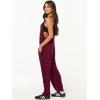 imageANRABESS Jumpsuits for Women Casual Summer Overalls Sleeveless Spaghetti Strap Romper Jumpers Trendy Beach Vacation OutfitsBurgundy