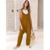 imageANRABESS Jumpsuits for Women Casual Summer Overalls Sleeveless Spaghetti Strap Romper Jumpers Trendy Beach Vacation OutfitsCaramel