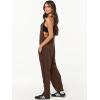 imageANRABESS Jumpsuits for Women Casual Summer Overalls Sleeveless Spaghetti Strap Romper Jumpers Trendy Beach Vacation OutfitsDeep Coffee
