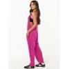 imageANRABESS Jumpsuits for Women Casual Summer Overalls Sleeveless Spaghetti Strap Romper Jumpers Trendy Beach Vacation OutfitsHot Pink