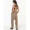 imageANRABESS Jumpsuits for Women Casual Summer Overalls Sleeveless Spaghetti Strap Romper Jumpers Trendy Beach Vacation OutfitsLight Brown  Khaki