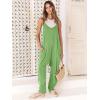 imageANRABESS Jumpsuits for Women Casual Summer Overalls Sleeveless Spaghetti Strap Romper Jumpers Trendy Beach Vacation OutfitsLight Green