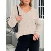 imageANRABESS Long Sleeve Shirts for Women V Neck Tunic Tops Business Casual Loose Fall Lightweight Sweaters Fashion Clothes 2025Beige