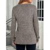 imageANRABESS Long Sleeve Shirts for Women V Neck Tunic Tops Business Casual Loose Fall Lightweight Sweaters Fashion Clothes 2025Coffee