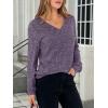 imageANRABESS Long Sleeve Shirts for Women V Neck Tunic Tops Business Casual Loose Fall Lightweight Sweaters Fashion Clothes 2025Purple