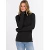imageANRABESS Long Sleeve Thermal Shirt for Women Turtleneck Slim Fit Tshirt Top 2025 Fall Basic Tee Winter Underwear ClothesBlack