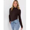imageANRABESS Long Sleeve Thermal Shirt for Women Turtleneck Slim Fit Tshirt Top 2025 Fall Basic Tee Winter Underwear ClothesChocolate