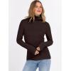 imageANRABESS Long Sleeve Thermal Shirt for Women Turtleneck Slim Fit Tshirt Top 2025 Fall Basic Tee Winter Underwear ClothesChocolate