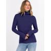 imageANRABESS Long Sleeve Thermal Shirt for Women Turtleneck Slim Fit Tshirt Top 2025 Fall Basic Tee Winter Underwear ClothesNavy Blue