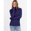imageANRABESS Long Sleeve Thermal Shirt for Women Turtleneck Slim Fit Tshirt Top 2025 Fall Basic Tee Winter Underwear ClothesNavy Blue